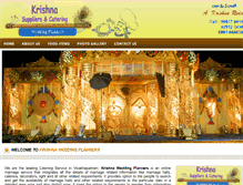 Tablet Screenshot of krishnaweddingplanners.com
